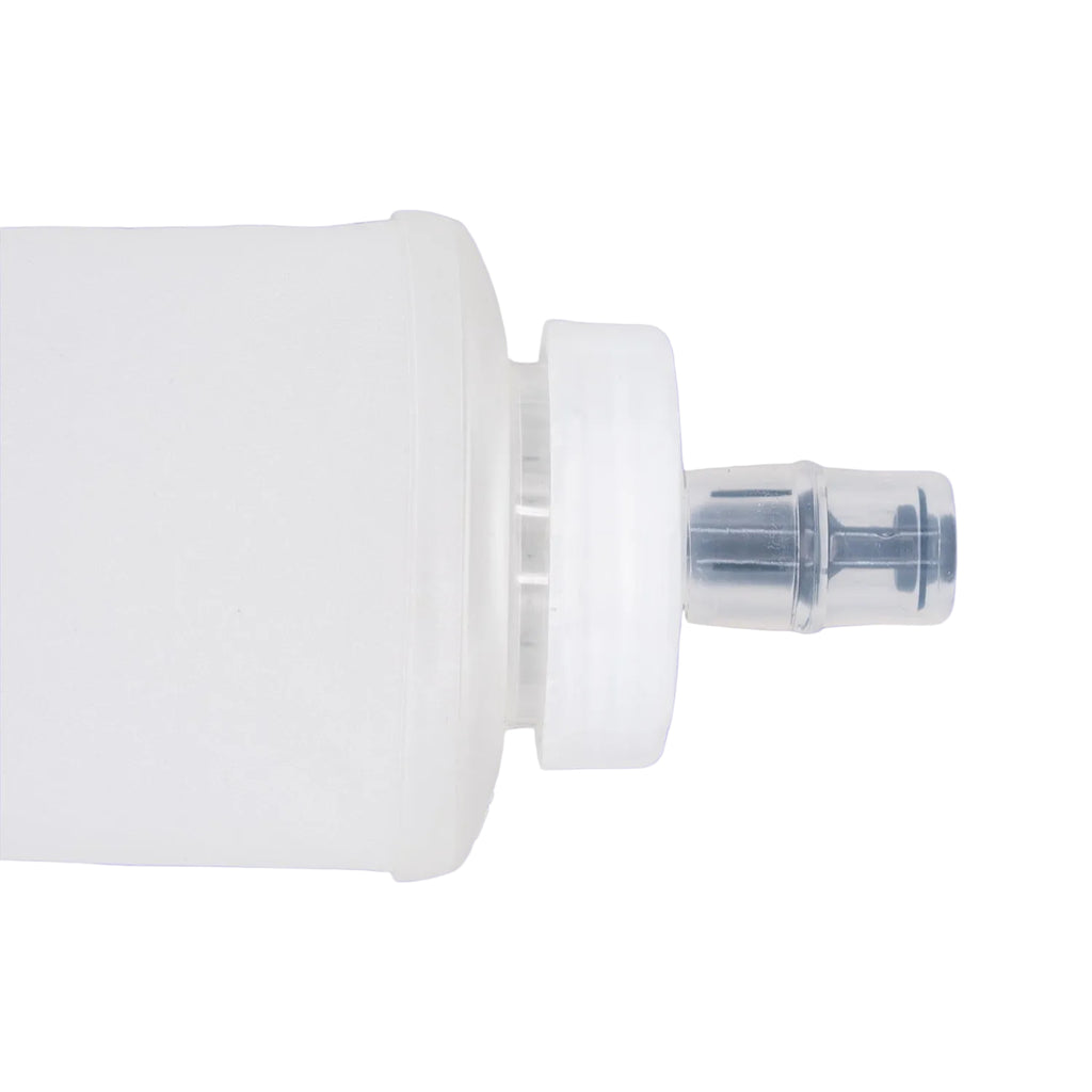 White plastic bottle with a nozzle 