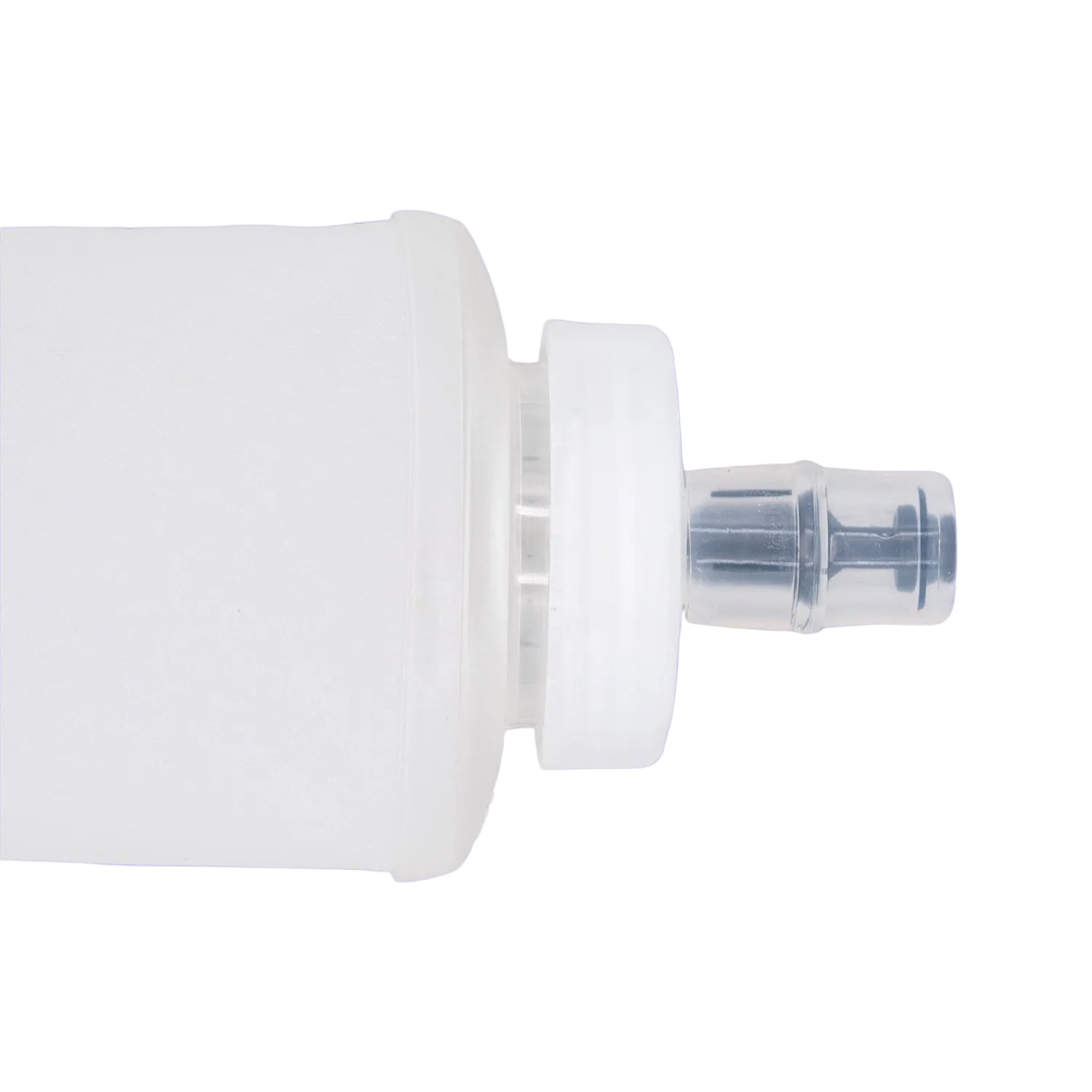 White plastic bottle with a nozzle 