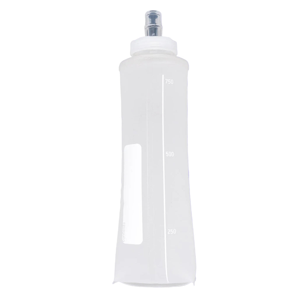 White spray bottle on a purple background