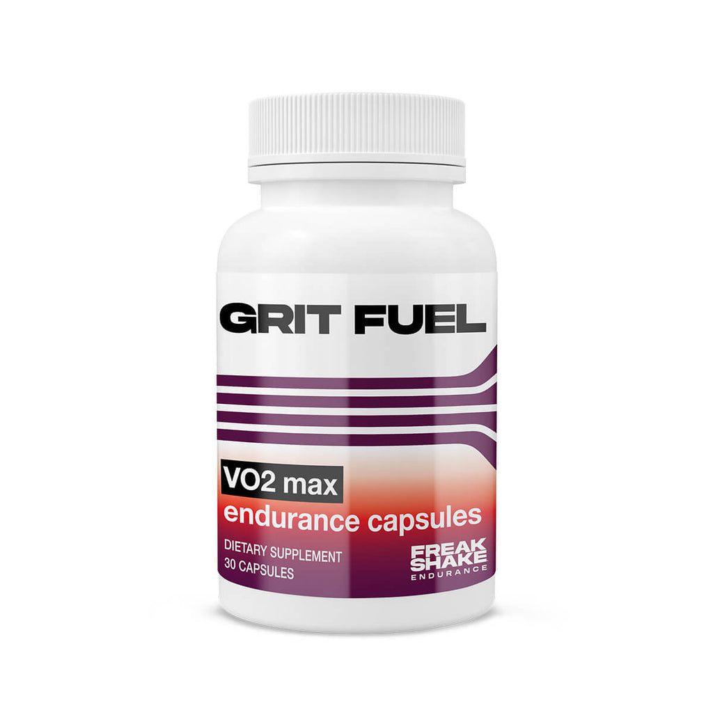 GRIT FUEL VO2 max endurance capsules bottle on a white background