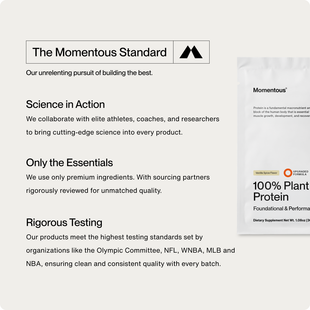 Momentous 100% Plant Protein Travel Packs - Vanilla Spice