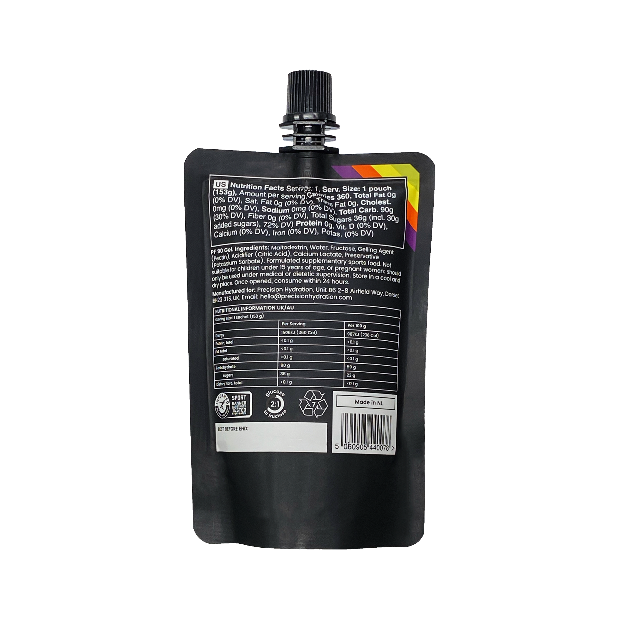 Precision Fuel & Hydration 90g Carb Gel