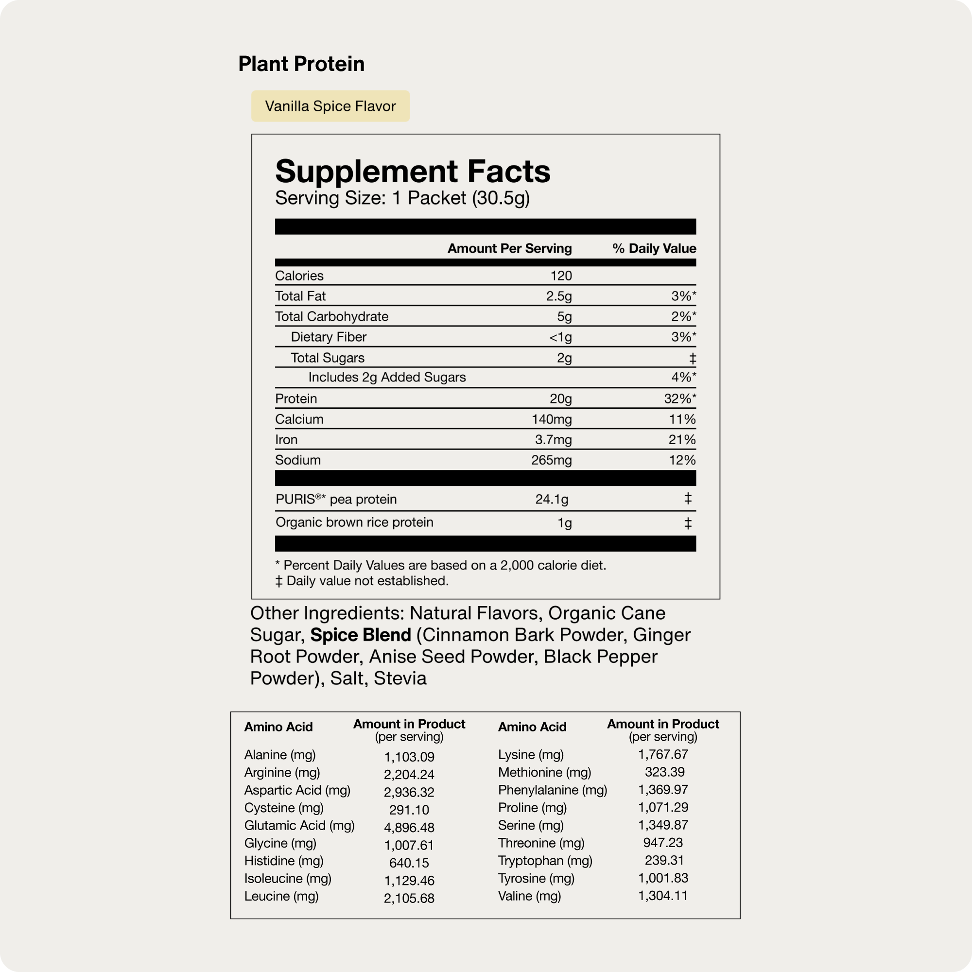 Momentous 100% Plant Protein Travel Packs - Vanilla Spice