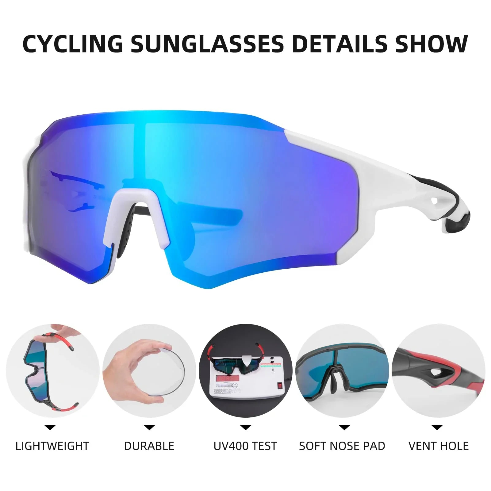 ROCKBROS Polarized Sunglasses (Men/Women UV400)