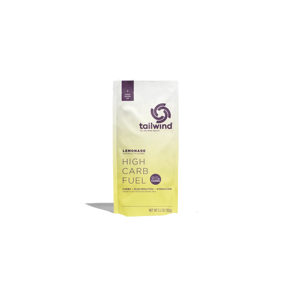 Tailwind High Carb Fuel lemonade package on a white background
