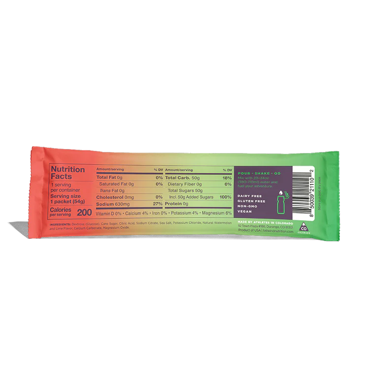 Dauwaltermelon package with nutrition facts label on a white background