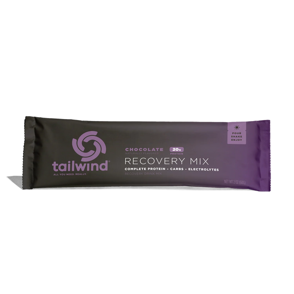 Tailwind chocolate recovery mix stick on a white background