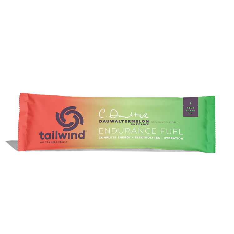 Tailwind Daunawatermelon with Lime endurance fuel packet on a white background