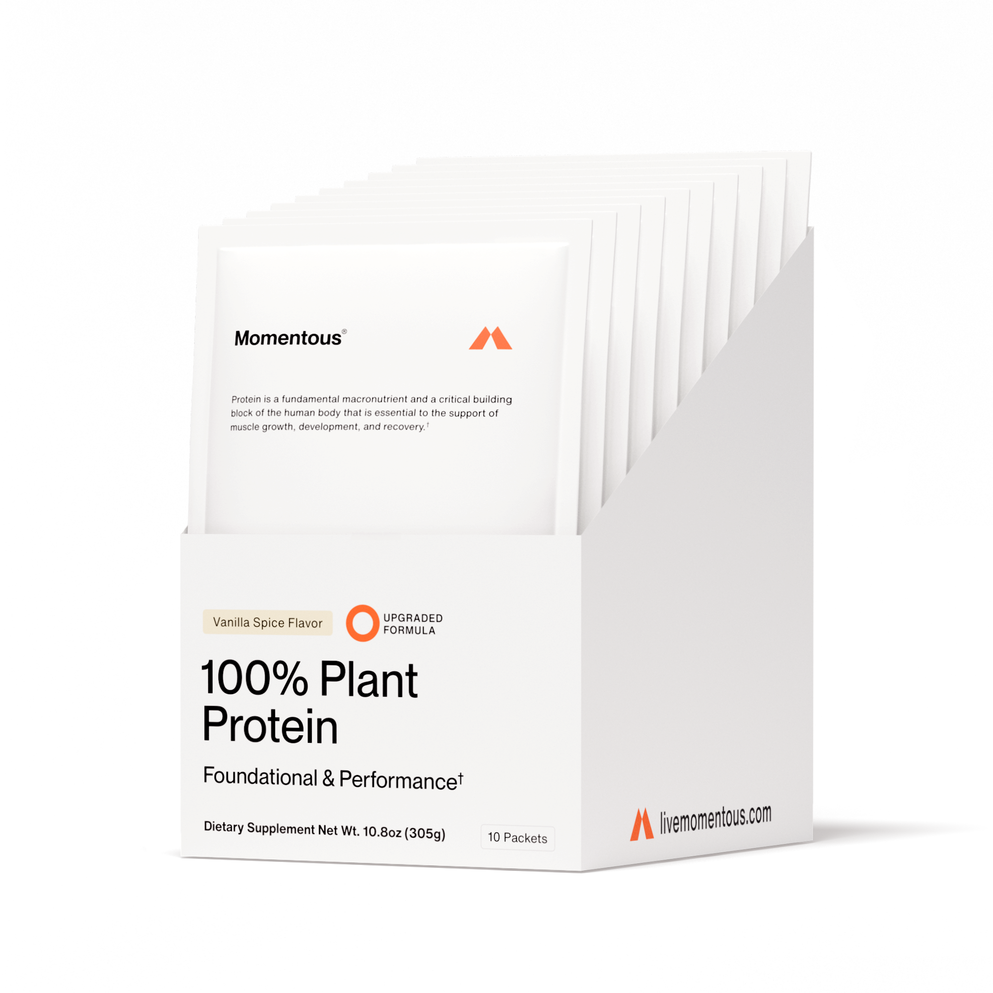 Momentous 100% Plant Protein Travel Packs - Vanilla Spice