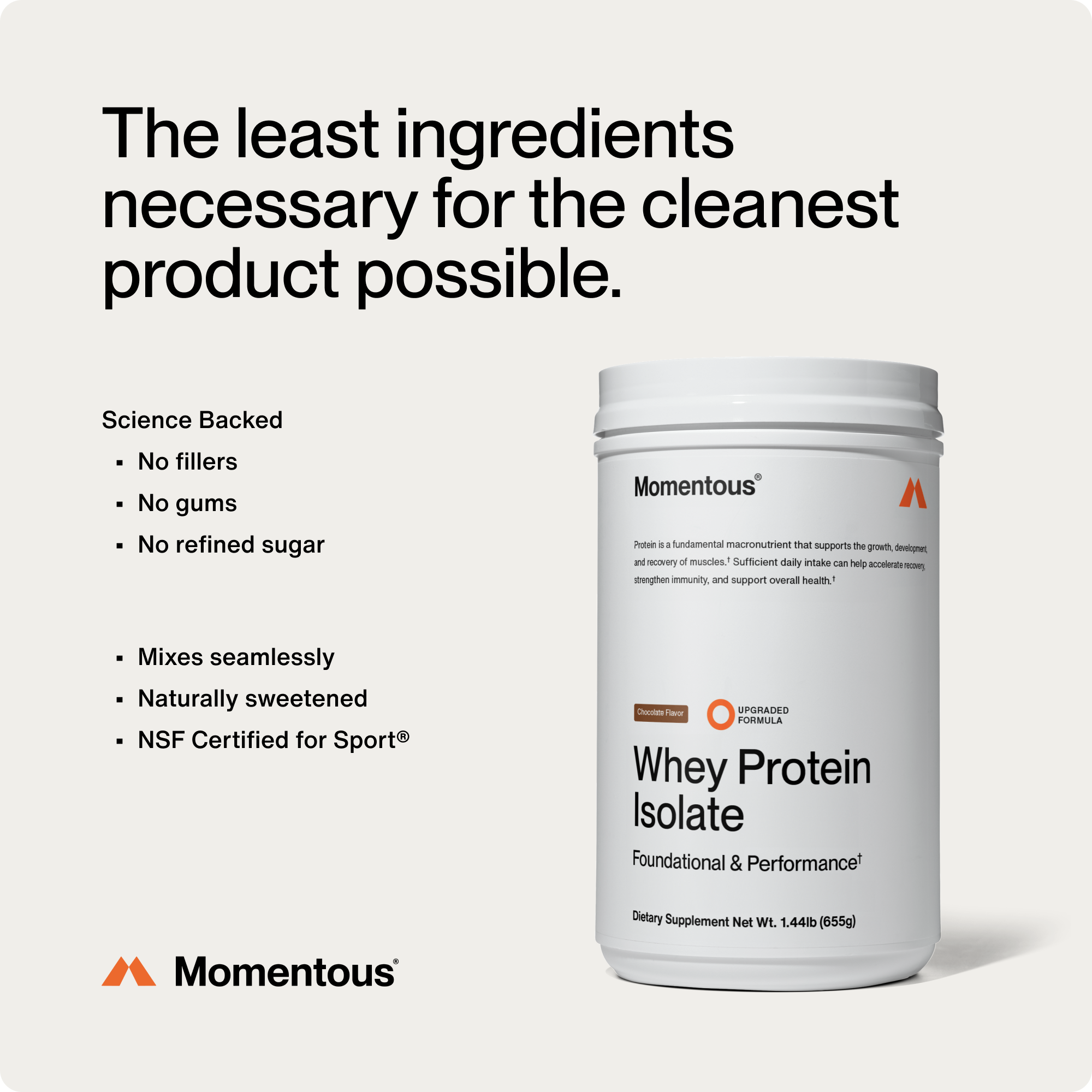 Momentous Whey Protein Isolate
